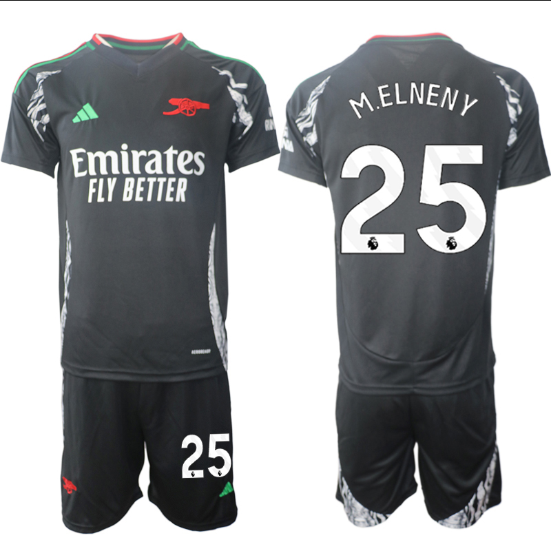 Men 2024-2025 Club Arsenal away Black 25 Soccer Jersey